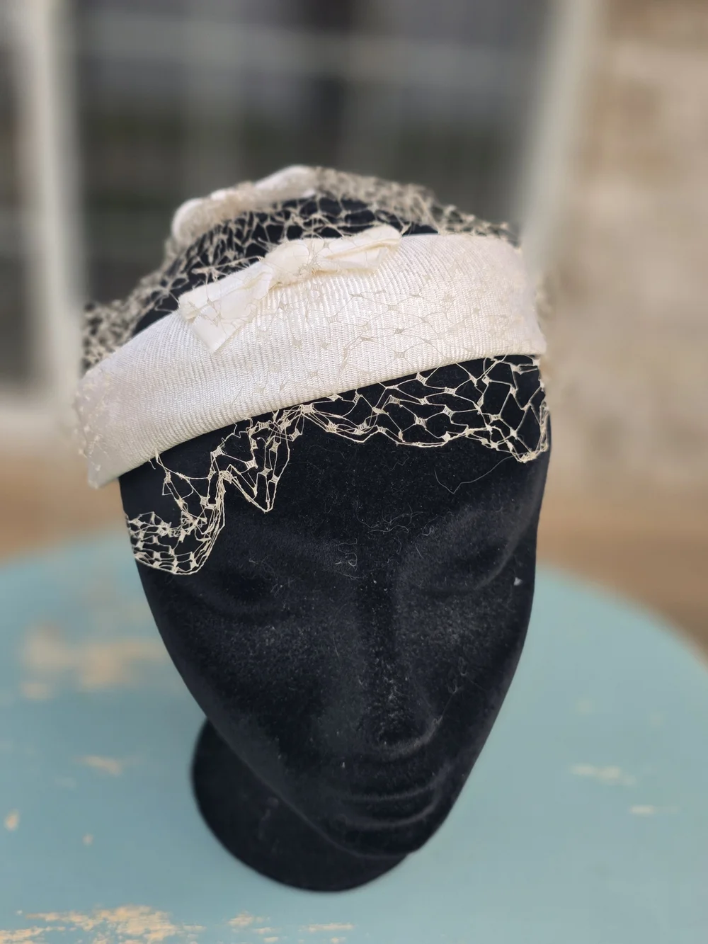 Vintage 1950s Halo Hat Lot of 3 Birdcage Veil Fascinators